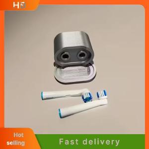 HB 1Pcs Plastic Bathroom Countertop Organizer Electric Toothbrush Head Mini Storage Box Electric Toothbrush Head Holder For Small Apartments