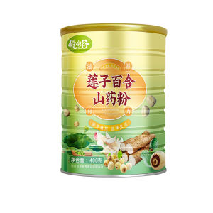 Lotus Seed Lily Bulb Chinese Yam Powder Organic Natural Herbal Supplement Liver Detox Digestive Health Drink Superfood