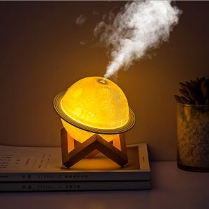 Humidifier aroma therapy Alat Pengharum Ruangan Aroma Terapi Humidifier Aromatherapy Diffuser Motif Print Bulan 3d JSQ-011