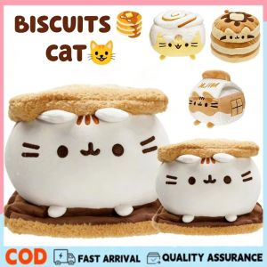 Kawaii Pusheen Plush Toy Gifts 15cm Biscuit Cake Plush Cat with Soft Cotton Stuffed Animal Toy
