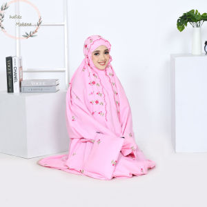 Mukena Premium Bordir Bunga Elegan Katun Nyaman untuk Pakaian Muslimah