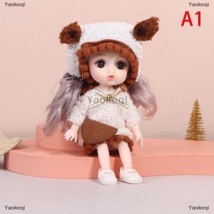 [COD] Yaokeqi 16cm Mini Movable Joint Dolls DIY Toy Doll With Clothes Dress Up For Girl Toy