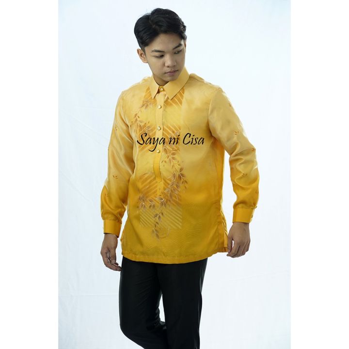 NEW Barong Tagalog - Yellow Gold | Lazada PH