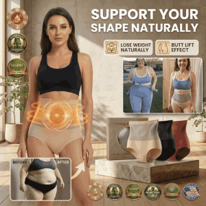 Calorie-Burning Shaping Underwear Seamless High-Waist Abdominal Control Butt Lifting Panty Large Size Women Body Shaper
