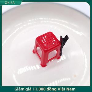 QK FA ✨ Mô phỏng vui vẻ độc đáo màu Đỏ Phân kẹp tóc hài hước tóc Clip Phụ kiện tóc
