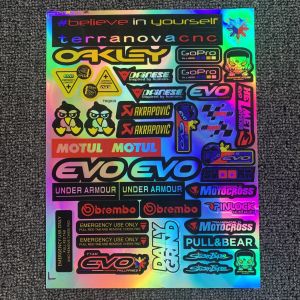 Laser sticker hologram sticker for motorcycle helmet decals