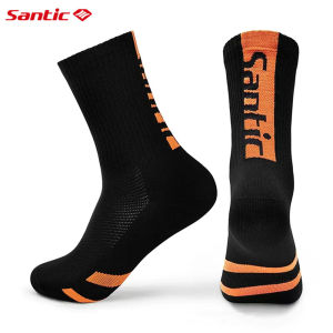 Santic Cycling Socks Men Women Breathable High Elasticity Sports Basketball Running Bike Bicycle Socks