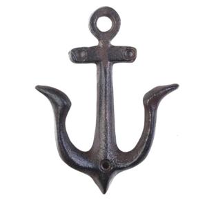 Sturdy Iron Anchors Hook With Antique Design Easy Installation Wall Mounted Hooks For Entryway Living Room Storage
