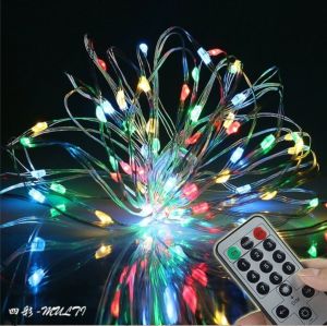 Led Small Colored Lights Flashing Lights Star Lights Decorate the Bedroom Colorful Outdoor Household Flashing String Lights Brightening Engineering Light Holiday Lights Copper Lamp Jubilation