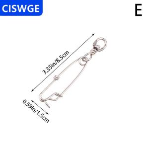 [COD] CISWGE 1Pc Stainless Steel Ring Tuna Fishing Clip Snap With Swivel Ring Connector For Spearfishing Long Line Fishing Accessories