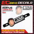 EC BIKE DECALS "kupal ka Ba Boss" by Joel Malupiton Meme Motorcycle Plate Badge Acrylic-Based and Laminated Print Design. 