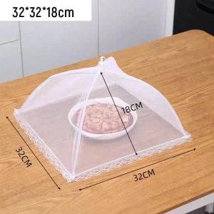 Blumey ฝาชีผ้ามุ้งครอบอาหาร พับได้ ช่วยป้องกันแมลง และฝุ่นผงได้ดี ทำความสะอาดง่าย Food Mesh Cover