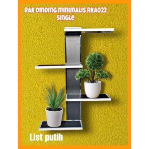 RAK DINDING MINIMALIS RKA022 (SINGLE) RAK HIAS GANTUNG SERBAGUNA