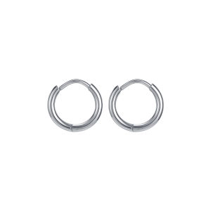 ZS 1 Pair Circle Hoop Earrings Stainless Steel Round Circle Earring Women Girl Trendy Cartilage Earrings Dangle Fashion Ear Piercing Jewelry