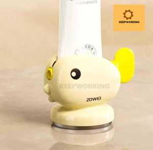 KW Suction Cup Whale Shape Toothpaste Squeezer Rolling Tube Toothpaste Dispenser