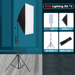 Photography LED 60W/80W/85W/135W/300W Photo Studio Softbox Continuous Lighting Kits สตูดิโอถ่ายภาพ ไฟต่อเนื่อง ไฟสตูดิโอ