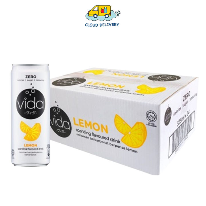 VIDA Sparkling Drink (24 x 325ml) Zero Sugar Lemon Lazada Singapore