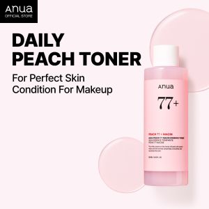 Anua Peach 77 Niacin Essence Toner Gentle Exfoliating Pore Refining Facial Toner