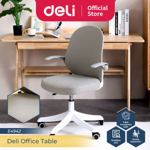 Deli Office Chair / Kursi Kerja Kantor / Kursi Staff Bentuk Ergonomis Desain Bulat E4942