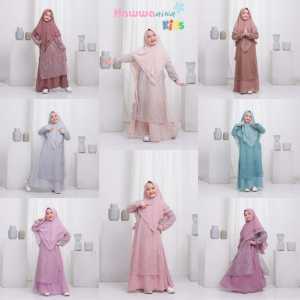 ORIGINAL Gamis Anak Syari AMARA AMMARA by Hawwaaiwwa Kids - COUPLE REALPIC ORI