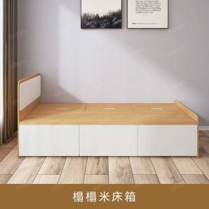 LZ-Small size childrens room tatami single bed desk multifunctional storage childrens bed bookshelf space saving