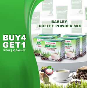 Barley Coffee Powder Mix 5 box (50 Sachet)