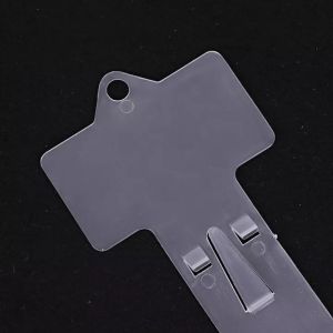 Supermarket Shelf Hanger Plastic Hanging Strips Store Snacks Display Hanger Hooks Pvc Merchandising Clip Strips