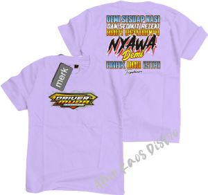 Bd Kaos Dft sesuap Nasi Driver Muda kaos kata2 viral Kaos Atasan trending Kaos Distro Murah