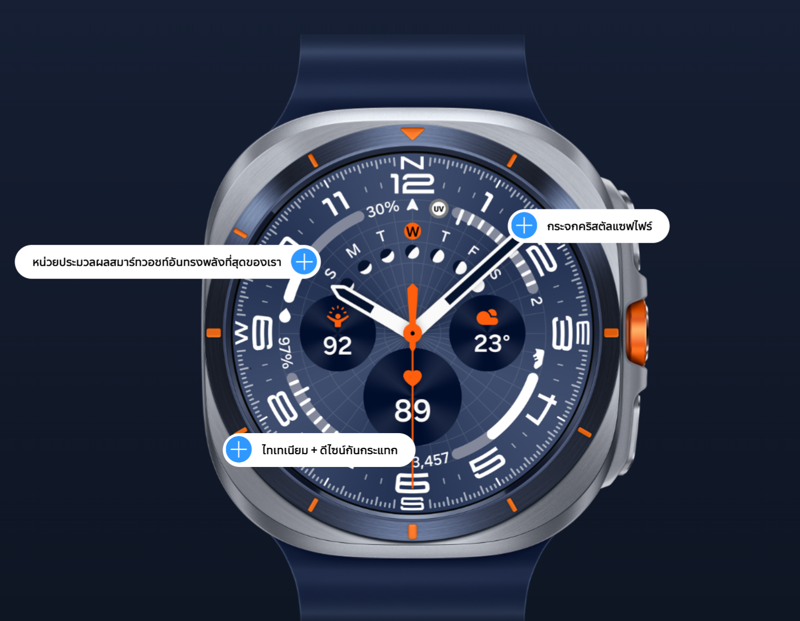 Samsung Galaxy Watch Ultra 2025 LTE Titanium นาฬิกา Smart Watch