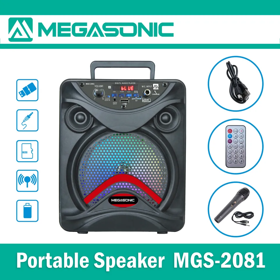 MEGASONIC MGS 2081 WITH WD 306 WIRELESS MICROPHONE Lazada PH