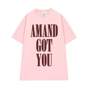 Áo thun HYKOREA Basic Cotton 100% Nam Nữ Form Oversized in AMAND GOT U 1308