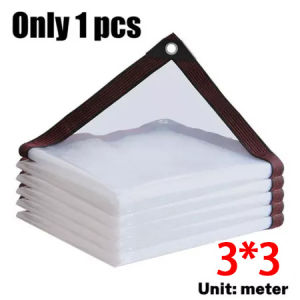 Waterproof Transparent Rain Cloth Plastic Sheet With Rope Thickened For Outdoor Car Truck Balcony