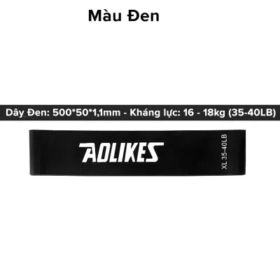 Dây Kháng Lực Màu Đen 35-40LB (18kg) Dây Đàn Hồi Tập Bóng Đá Tăng Lực Sút Dây Tập Cơ Bắp Chân Đùi Mông Hãng Aolikes