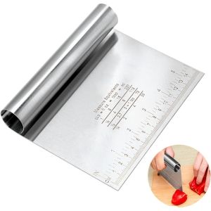 wholesale Stainless Steel Dough Scraper Cutter Kitchen Pastry Cake Spatula Tool