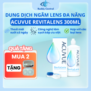Nước ngâm lens Acuvue RevitaLens 300ml nước ngâm kính áp tròng Acuvue RevitaLens - Buddy Central