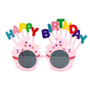 UMI Tik Tok Funny Happy Birthday Glasses Mickey Party Selfie Beach Sunglasses Celebration Cermin Mata Foto Hari Jadi 生日派对眼镜