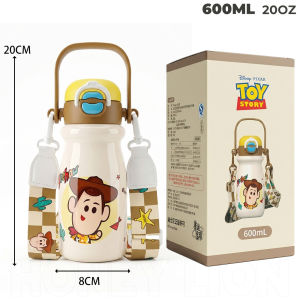 Disney Toy Story Kids Water Bottle 600ml 316L Stainless Steel BPA Free Vacuum Flask Triple Drinking Design- HoneyLion