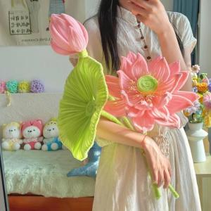 3PCS Extra Thick Fuzzy Wire Set Plush Flower Kit DIY Artificial Flower Handmade Decor Holiday Gift