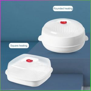 Steamer Rack Heat-resistant Round Layers Steamed Dumplings Dustproof and Insulated Easy to Take and Put Away