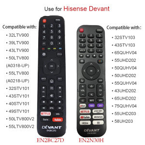 Genuine Remote Control Hisense Devant Hisense Devant Smart TV Remote Control EN2BC27D N2BC27 EN27BE27D EN2BE27D EN2BE27H EN2BD27H EN2BD27 EN2N30H
