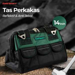 COD KIRIM CEPAT Taffware Tas Perkakas Tukang Bangunan Multifungsi teknisi Listrik bahan kuat  Storage Bag Waterproof Reflective Strips  A03369