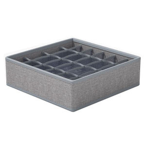 6/8/24 Grids Underwear Storage Box Fabric Drawer Wardrobe Closet Divider Organizer Panty Bra Socks Organizer Cabinet