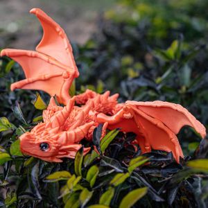 UMBRAULI With Wings 3D Printed Flying Dragon Toy Joint Movable Articulated Simulated Dragon Ornament Gifts Flexible Western Dragon Model  Ornament