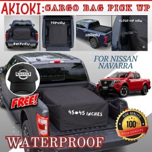 45x45inch AKIOKI Cargo Bag Pick Up for Nissan Navarra Truck Bag Waterproof Premium Quality with MESH CAP