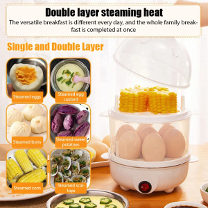 Multifunctional mini egg steamer breakfast companion gift one pot with electric egg cooker