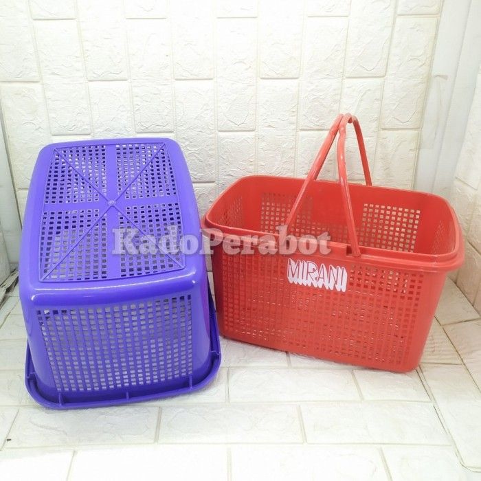 Keranjang Supermarket - Keranjang Belanja - Keranjang Tenteng Belanjaan - Keranjang Tenteng Jualan