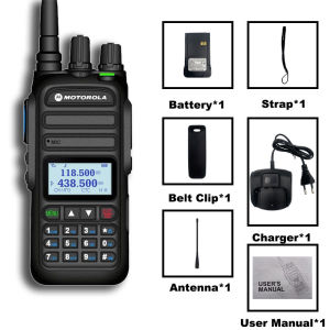 Motorola Two Way Radio HX 370S Radio Walkie Talkie Long Range 2 Way Radio 15W High Performance 6800mAh Long -Effects 128 Memory Channel Outdoor IP54 protection level waterproof dustproof and shock avoidance 5000km long distance call
