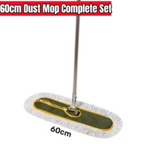 Industrial Dust Mop Complete Set/Reusable Mop PadHeavy Duty Floor Mop Optional Long Handle for Floor Cleaning