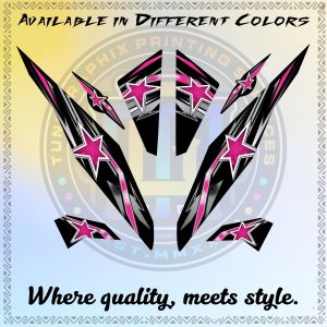 HONDA BEAT FI V1 RISING STAR DECALS - High Quality Print Laminated Waterproof