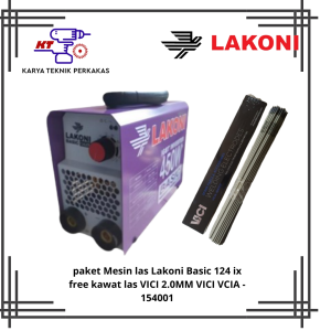 promo Lakoni Basic 124 Mesin Las Free Kawat Las VICI VCIA - 154001 2.0 MM